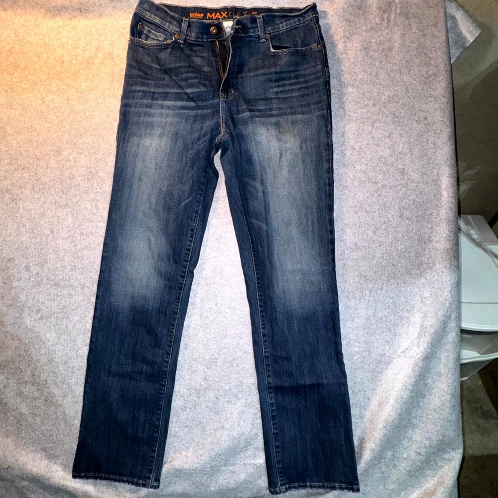 Urban Pipeline Max Flex Straight Jeans Mens 34x34 Blue Cotton Mid Rise Athletic